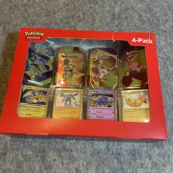 Pokemon TCG: Scarlet & Violet 151 4 Mini Tins + 4 Promo Cards Box Sam’s Club - Image 1