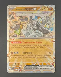 Pokemon Card Cornerstone Mask Ogerpon EX 112/167 Twilight Masquerade - Near Mint - Image 1