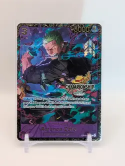 One Piece Card Roronoa Zoro 2025 Top 16 Regional Championship OP09-076 English - Image 1