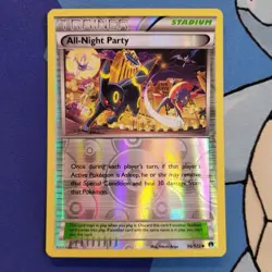 All-Night Party 96/122 Reverse Holo Pokemon Card XY Breakpoint Umbreon PTCG NM - Image 1