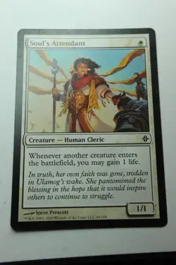 MTG Soul's Attendant x1- -Rise of the Eldrazi-Lightly Played - Image 1