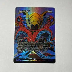 Saw in Half (Borderless Foil) Marvel Universe Eternal-Legal Spider-Man Mtg Spm - Image 1