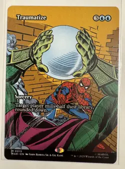Traumatize (Borderless) 0015 Regular Marvel Universe Eternal-Legal MTG NM - Image 1