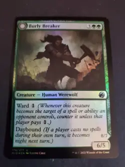 BURLY BREAKER / DIRE-STRAIN DEMOLISHER DUAL FOIL #174 MTG Midnight Hunt - Image 1