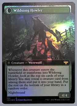 Howlpack Piper - Extended Art - Foil - 392 - Innistrad: Crimson Vow (VOW) MTG - Image 2