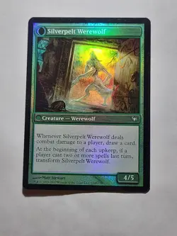 Lambholt Elder / Silverpelt Werewolf FOIL Dark Ascension MTG LP - Image 2