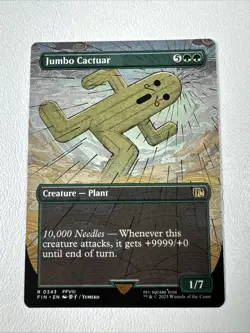 Jumbo Cactuar (Borderless) Regular Rare #343 NM/MINT Final Fantasy MTG - Image 1