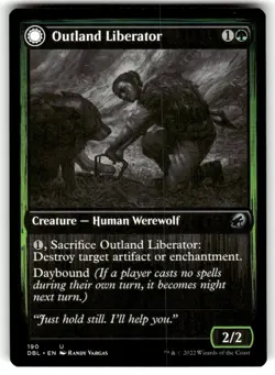 MTG Magic the Gathering Outland Liberator (190/633) Innistrad Double Feature NM - Image 1