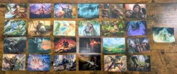 Lord Of The Rings MTG Art Series Lot of 55 (7 Signed, Gold-Stamped) - Image 1