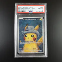 PSA 8 Pikachu with Grey Felt Hat SVP 085 Pokemon Van Gogh Graded Card - Image 1