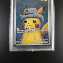 PSA 8 Pikachu with Grey Felt Hat SVP 085 Pokemon Van Gogh Graded Card - Image 3