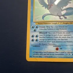 Pokemon Articuno 2/62 WotC Fossil Holo Rare HP - Image 5