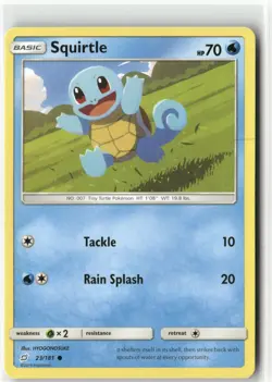 Squirtle (23), Pokemon SM - Team Up Common, 23/181 NM - Image 1