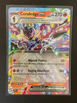 Pokemon Ceruledge ex 036/191 Surging Sparks Double Rare NM - Image 1