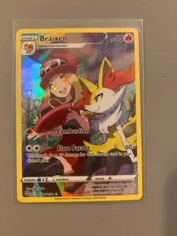 Pokemon Braixen TG01/TG30 Full Art NM/M Silver Tempest Trainer Gallery NM - Image 1