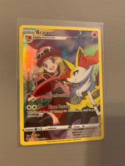Pokemon Braixen TG01/TG30 Full Art NM/M Silver Tempest Trainer Gallery NM - Image 2