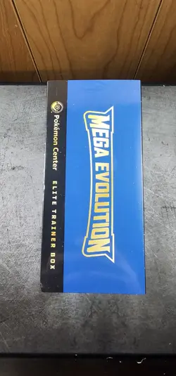 POKEMON CENTER TCG MEGA EVOLUTION SEALED ELITE TRAINER BOX ETB LUCARIO - Image 3