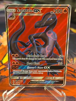 Pokemon - Salazzle GX 132/147 - Burning Shadows - Full Art Ultra Rare - NM - Image 1