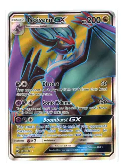 Noivern GX (Full Art) 141/147 Ultra Rare Holo SM - Burning Shadows Pokemon LP - Image 1