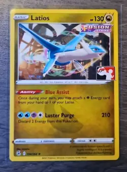 Latios 194/264 Fushion Strike Prize Play Series Stamp Pokemon Tcg English - Image 1