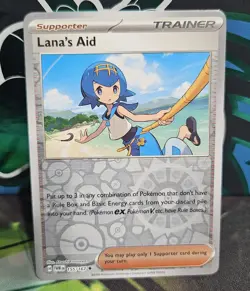 Pokemon - Lana's Aid - 155/167 - Reverse Holo - Twilight Masquerade - NM/M - Image 1