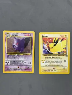 Pokemon Vintage Bulk Lot Fossil Gengar Base Set Trainers Lp-NM Zapdos Promo - Image 2