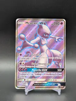 Mewtwo GX 72/73 Full Art Ultra Rare Pokemon Shining Legends Holo NM - Image 1