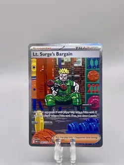 Lt. Surge's Bargain 185/132 Special Illustration Rare Pokemon Mega Evolution - Image 1