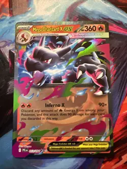 Pokemon MEGA CHARIZARD X EX 013/094 - Phantasmal Flames - ULTRA RARE HOLO - MINT - Image 1