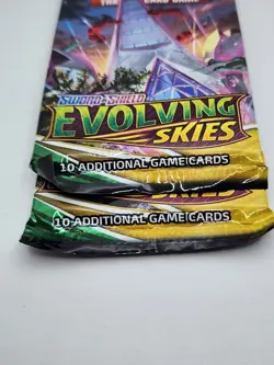 Pokemon Sword & Shield Evolving Skies TCG Booster Pack Lot of 2 - Image 2