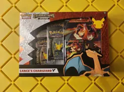Pokemon TCG Celebrations Lance's Charizard V Collection Factory Sealed Box - Image 1