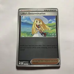 Lillie's Determination 119/132 NM Reverse Holo - Mega Evolution Pokemon TCG - Image 1