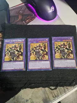 x3 Meizen the Battle Ninja Rare MP23-EN185 YuGiOh - Image 1