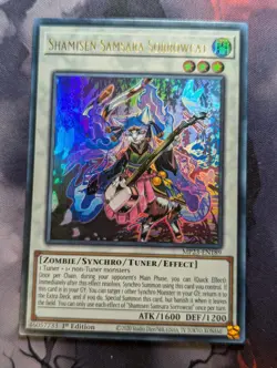 Shamisen Samsara Sorrowcat MP23-EN189 Ultra Rare YuGiOh TCG Card - Image 1