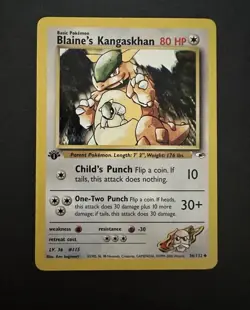 Pokemon Gym Heroes 1st Edition Card Lot - 59 Cards - Image 1