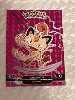 Meowth #52 - Prizm Holo Box Hit - Crystal Dark Black - Pokemon Card - Image 1