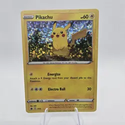 Pokemon Pikachu Holo McDonald's 2022 Match Battle Promo Card 7/15 Foil - Image 1