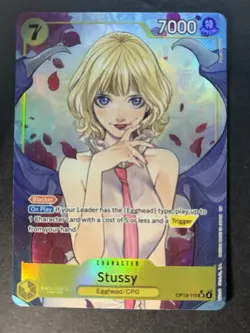 Stussy OP13-110 Alt Art SR Carrying on His Will ONE PIECE Card Game English - Image 1
