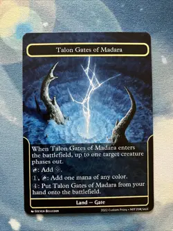 MTG - Talon Gates of Madara - Custom Art - Playtest Card - Image 1