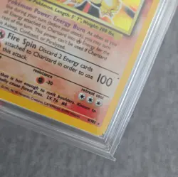 Charizard HOLO 4/102 Base Set Graded Pokemon Card Vintage WOTC 1996 PCG PSA CGC - Image 4