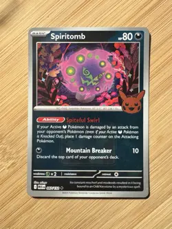 Spiritomb 087/132 Mega Evolutions Play! Promo Event Pokemon Card - Image 1