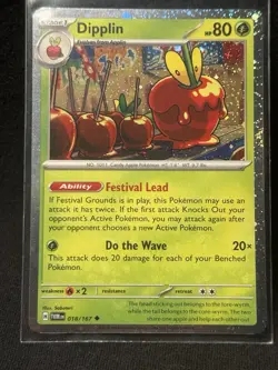 Pokemon - Dipplin 018/167 - Cosmos Foil Promo Card - Collectors Chest - Image 1