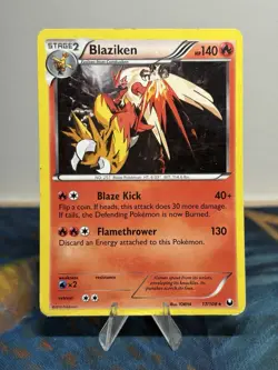 Blaziken 17/108 BW Dark Explorers Holo Rare English Pokemon Holofoil Card HP - Image 1