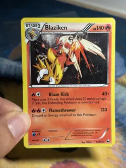 Blaziken 17/108 BW Dark Explorers Holo Rare English Pokemon Holofoil Card HP - Image 3