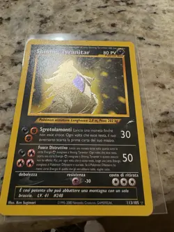 Pokemon TCG Shining Tyranitar Neo Destiny Holo Card 113/105 Unlimited Shiny Rare - Image 5