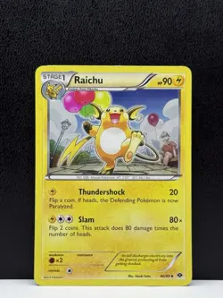 Pokemon TCG Raichu 40/99 Next Destinies Blister Cosmos Holo Bleed Swirl Card - Image 1