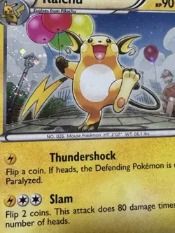 Pokemon TCG Raichu 40/99 Next Destinies Blister Cosmos Holo Bleed Swirl Card - Image 4