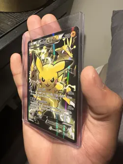 Pikachu EX XY124 XY Promos Holo Card Near Mint Condition 2016 - Image 3