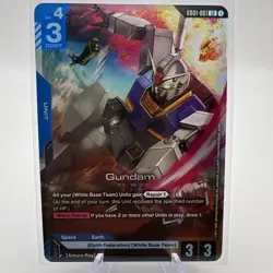 Gundam Card Game GD01-001 LR Gundam RX-78-2 English TCG Nm/Mt - Image 1