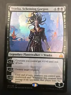 Vraska, Scheming Gorgon Rivals of Ixalan MTG Foil Moderately Played - Image 1